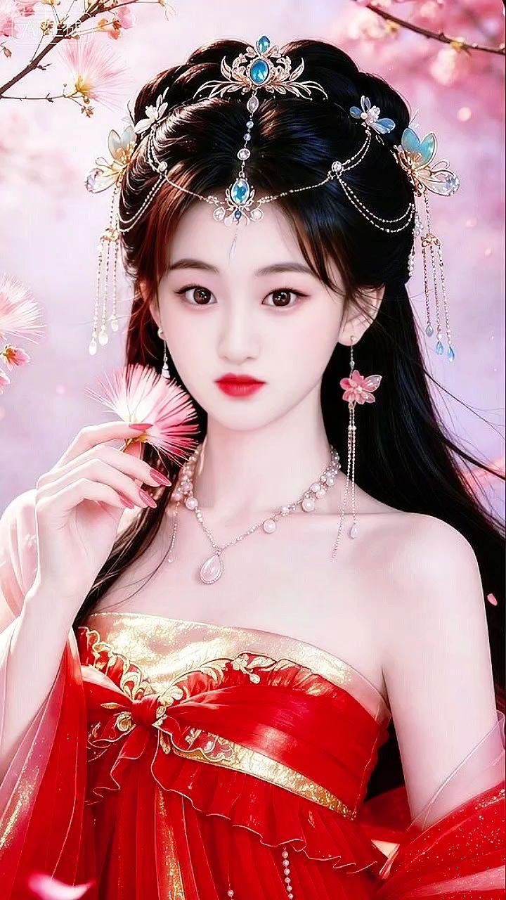 花神妆原来这么美 国风服饰 云想衣裳花想容 国风古韵 古风美人