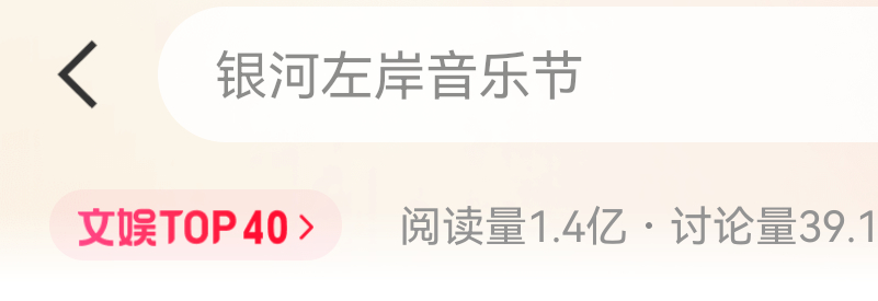 银河左岸音乐节上热搜了🧐 银河左岸音乐节 ​​​