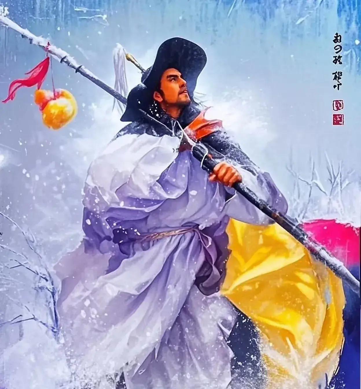 林冲跟杨志步战单挑40回合，再打下去，谁会输？王伦一句话点明答案。

梁山脚