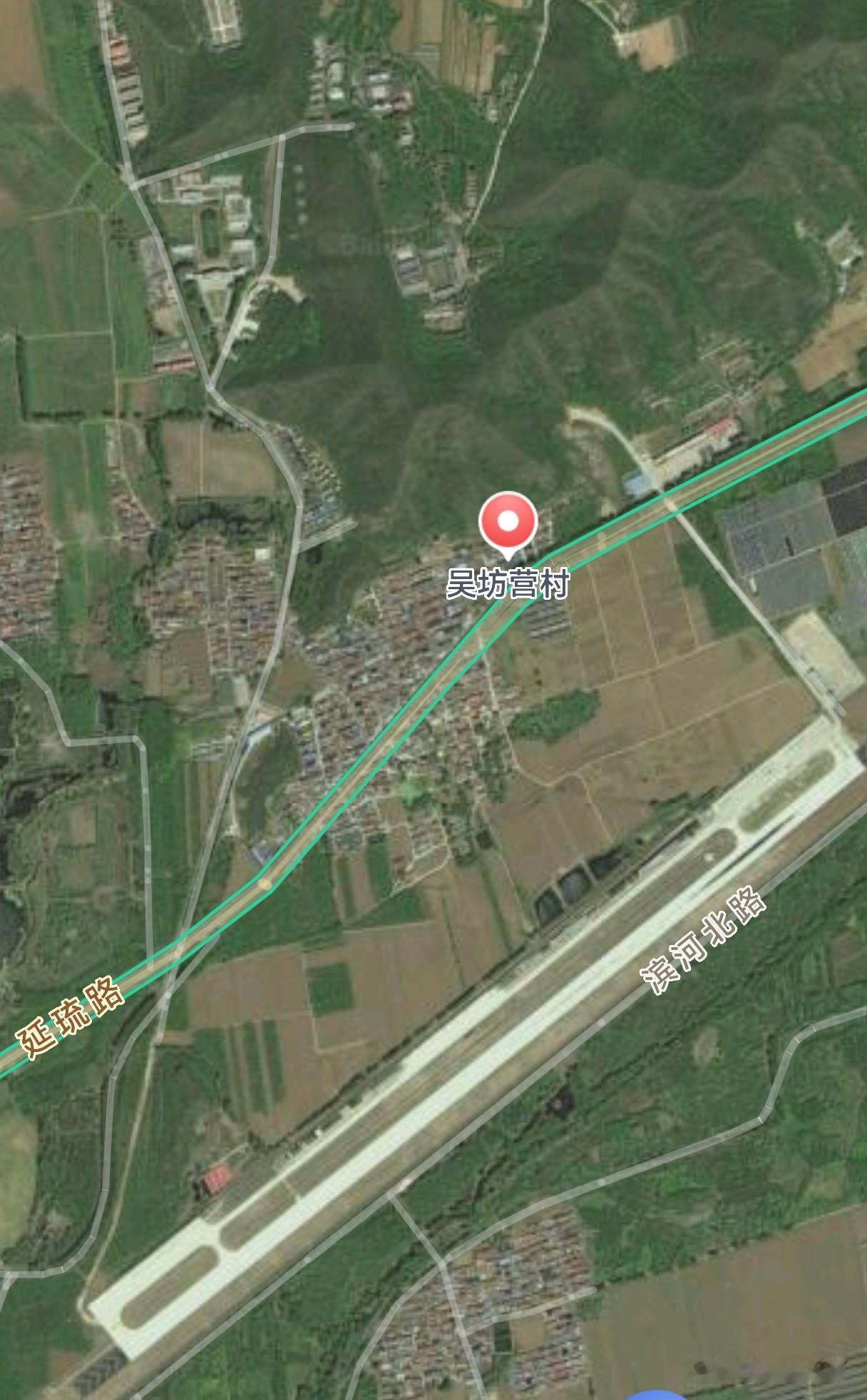 延庆永宁吴坊营村卫星影像图