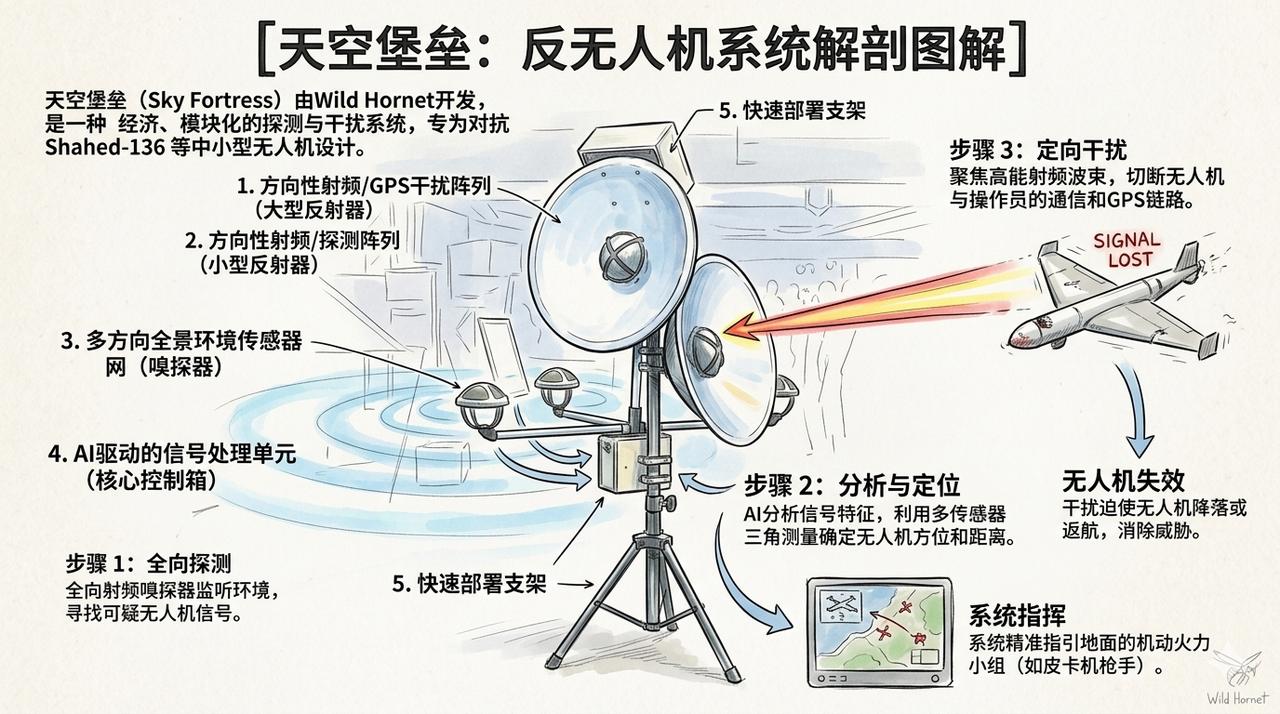 乌克兰的天空堡垒（Sky Fortress） 是俄乌冲突中诞生的创新型低成本声学