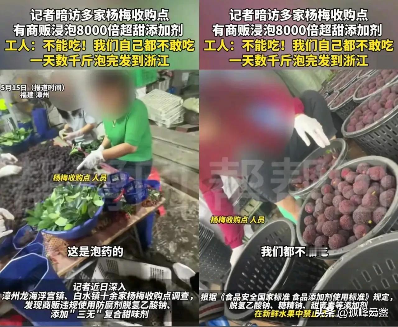 有没有发现漳州毒杨梅事件和河北白洋淀“扎胎”有着异曲同工之处，而且他们的善后方式