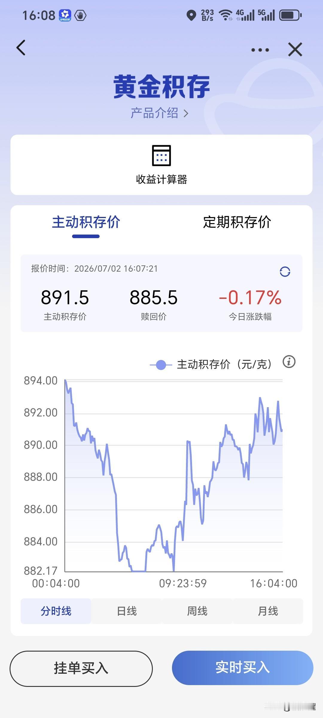 六月份，黄金在850＿900附近
近两天又有小幅波动。
有同志认为，黄金和房产被