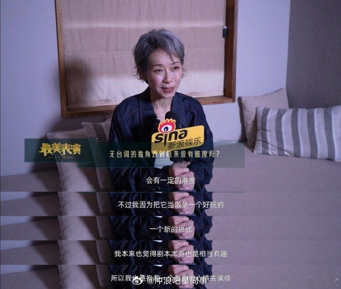叶童回应演小狗 在《最美表演》采访中谈对未来角色的突破，坦言希望不断尝试不同演绎