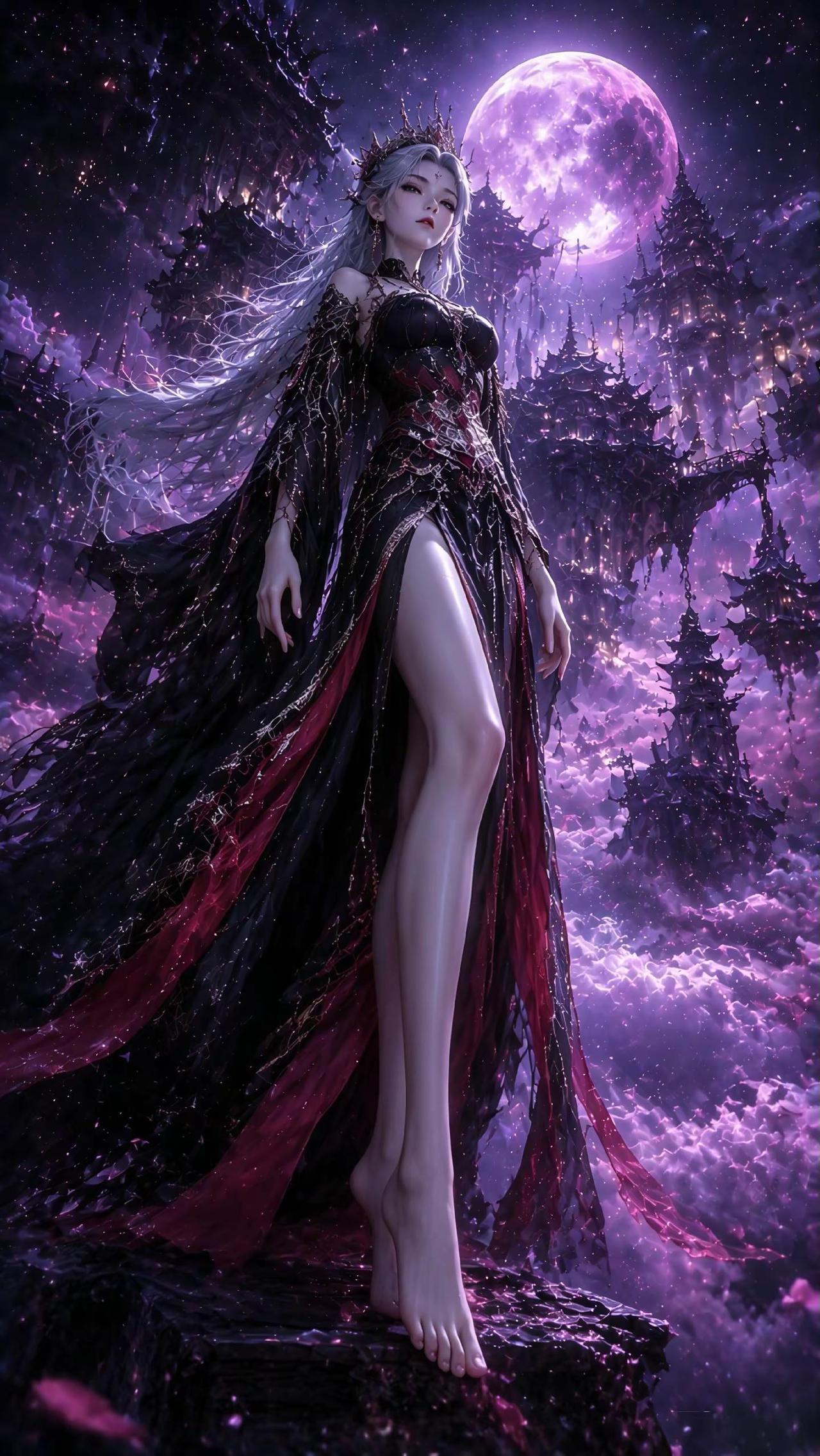众生皆蝼蚁，唯我掌沉浮。国漫女神 古风插画 AI绘画 女帝氛围感