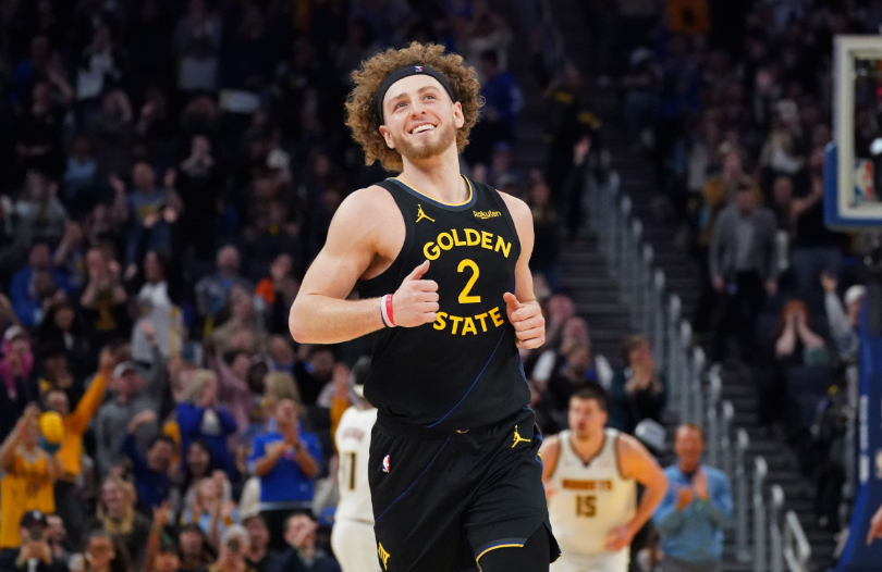 NBA常规赛，勇士93-116不敌掘金。赛后，波杰姆斯基接受了采访。谈到自己连续