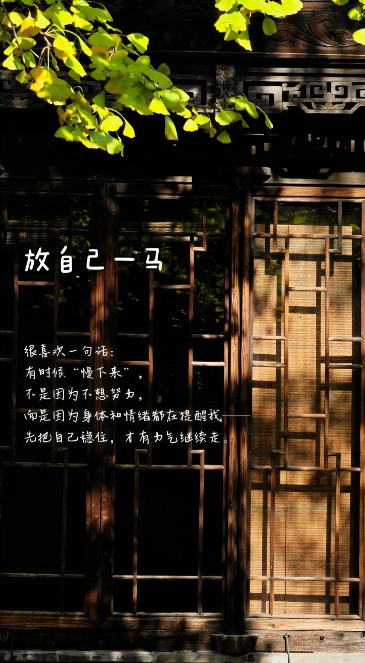 放自己一马
别总是内耗
慢一点前行
别总是太急
每一段路都有风景