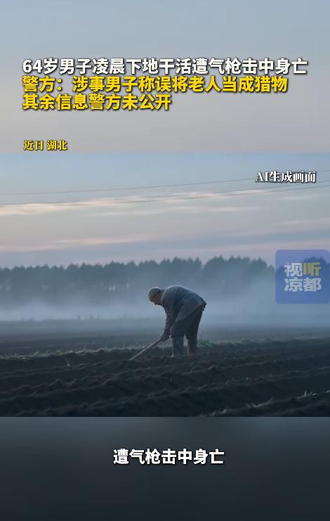 胆大包天！湖北荆门一名 64 岁老人，为赶秋播，凌晨摸黑到田里劳作，没想到被人用