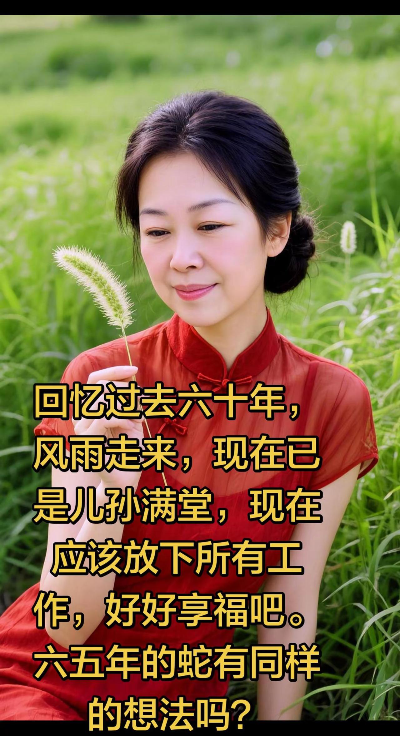我有个建议。AI田园旗袍照