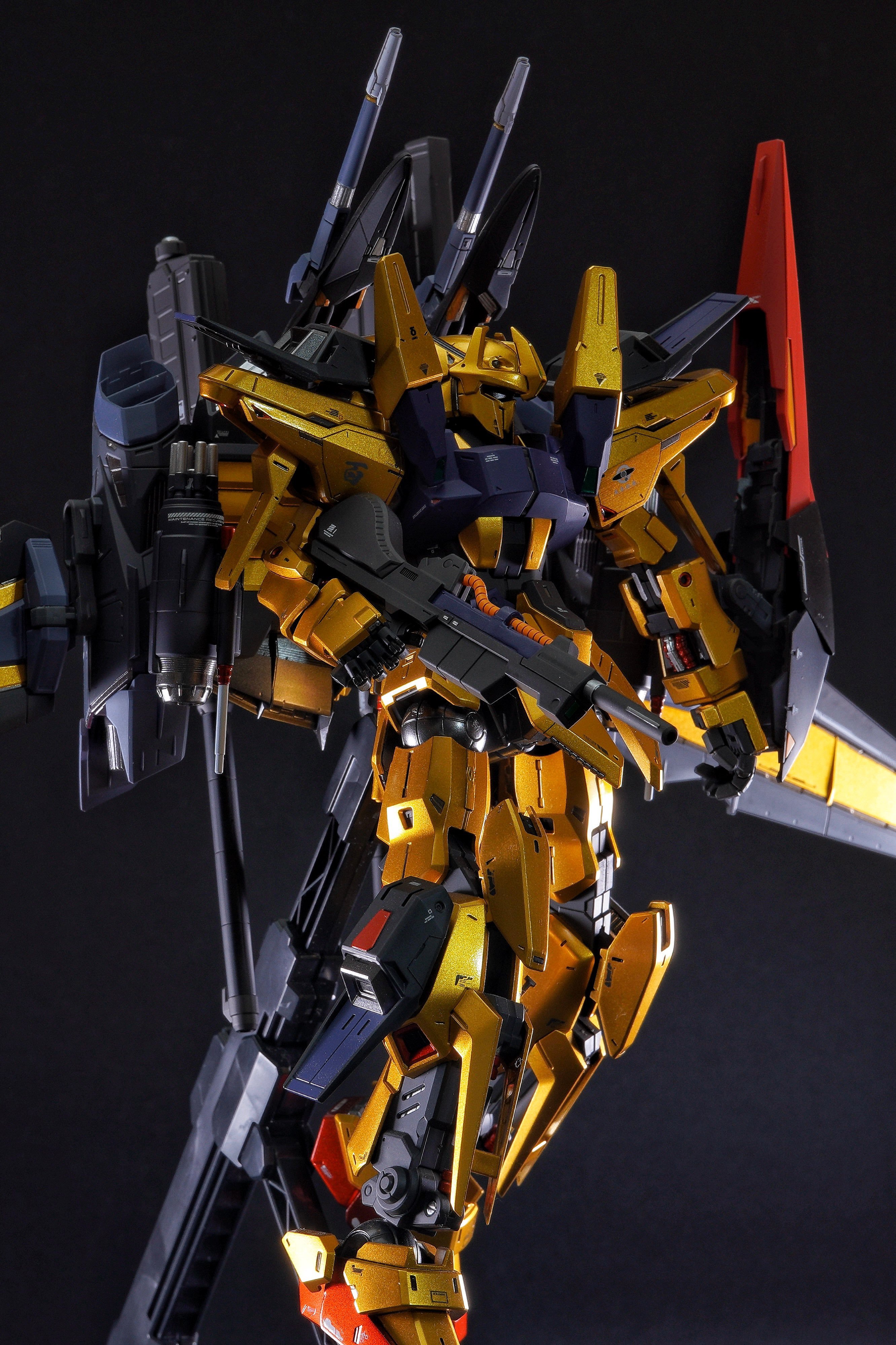 MG强化武装型百式改（by ハル）高达模型[超话]高达模型 ​​​