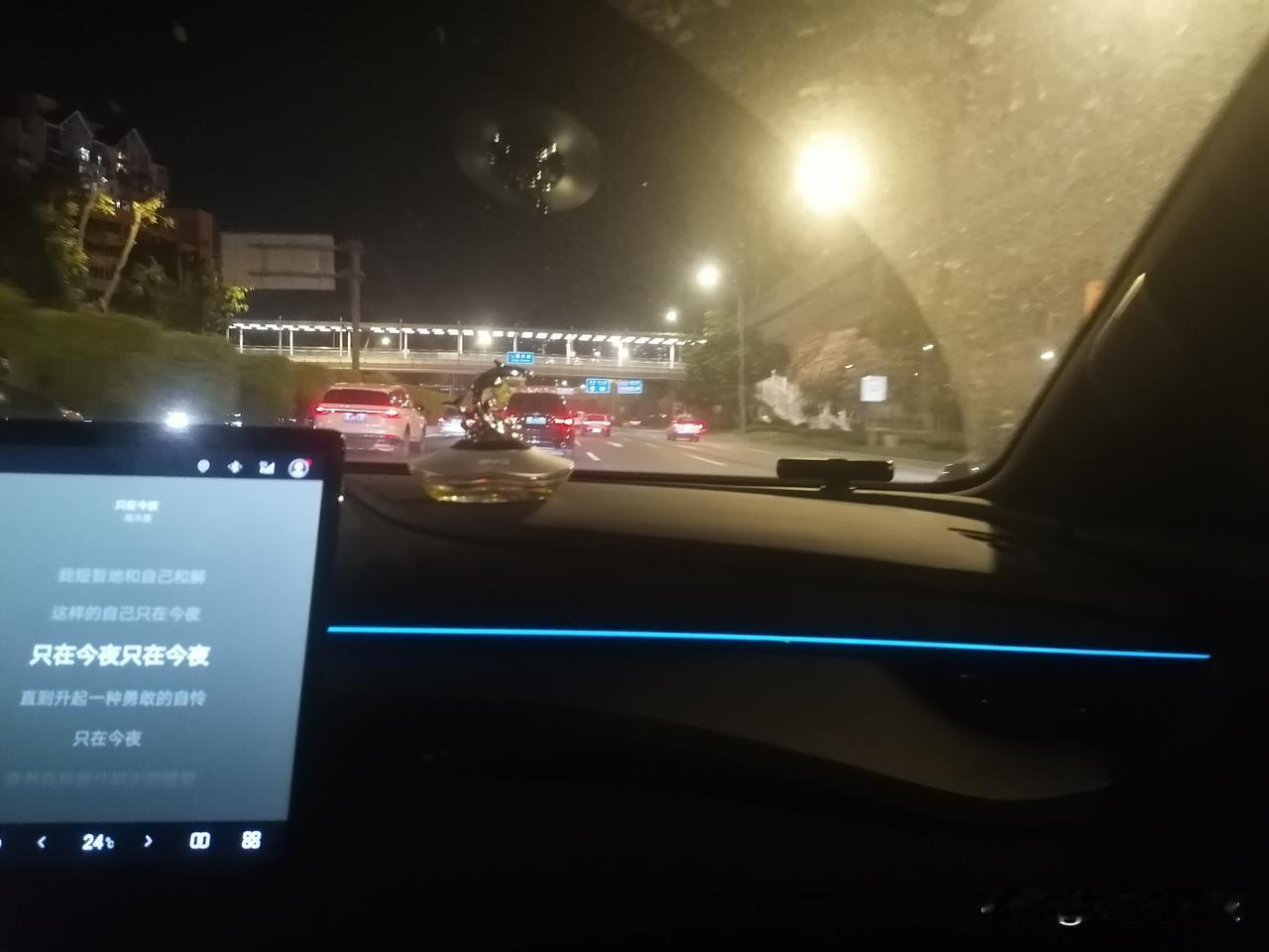 过了一座立交桥，又一座过街天桥，挺光亮的！