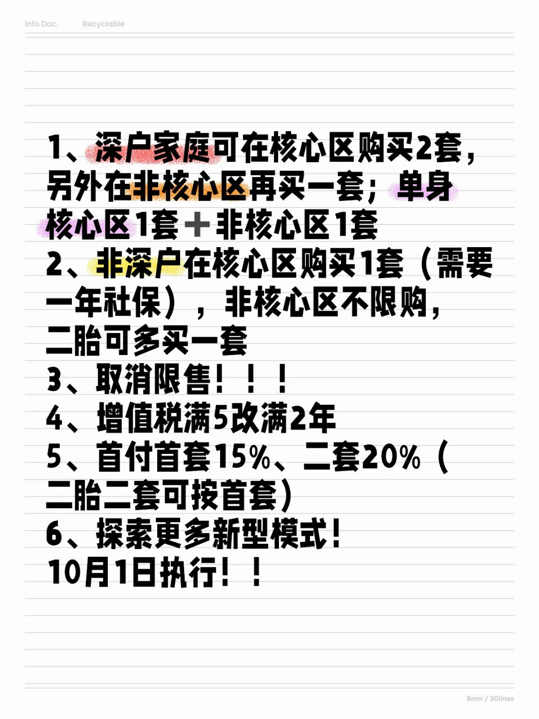 1、深户家庭可在核心区购买2套，另外在非核心区再买一套；单身核心区1套...