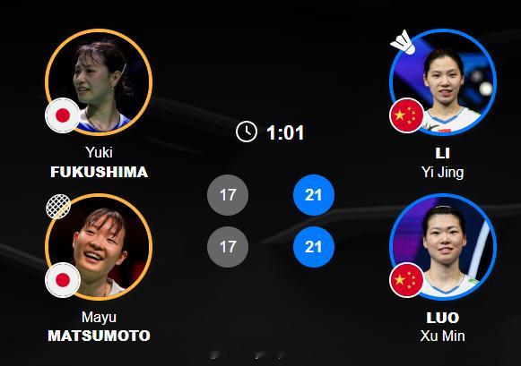 【羽毛球亚锦赛李怡婧/罗徐敏率先晋级女双决赛】2026年羽毛球亚锦赛 李罗组合首