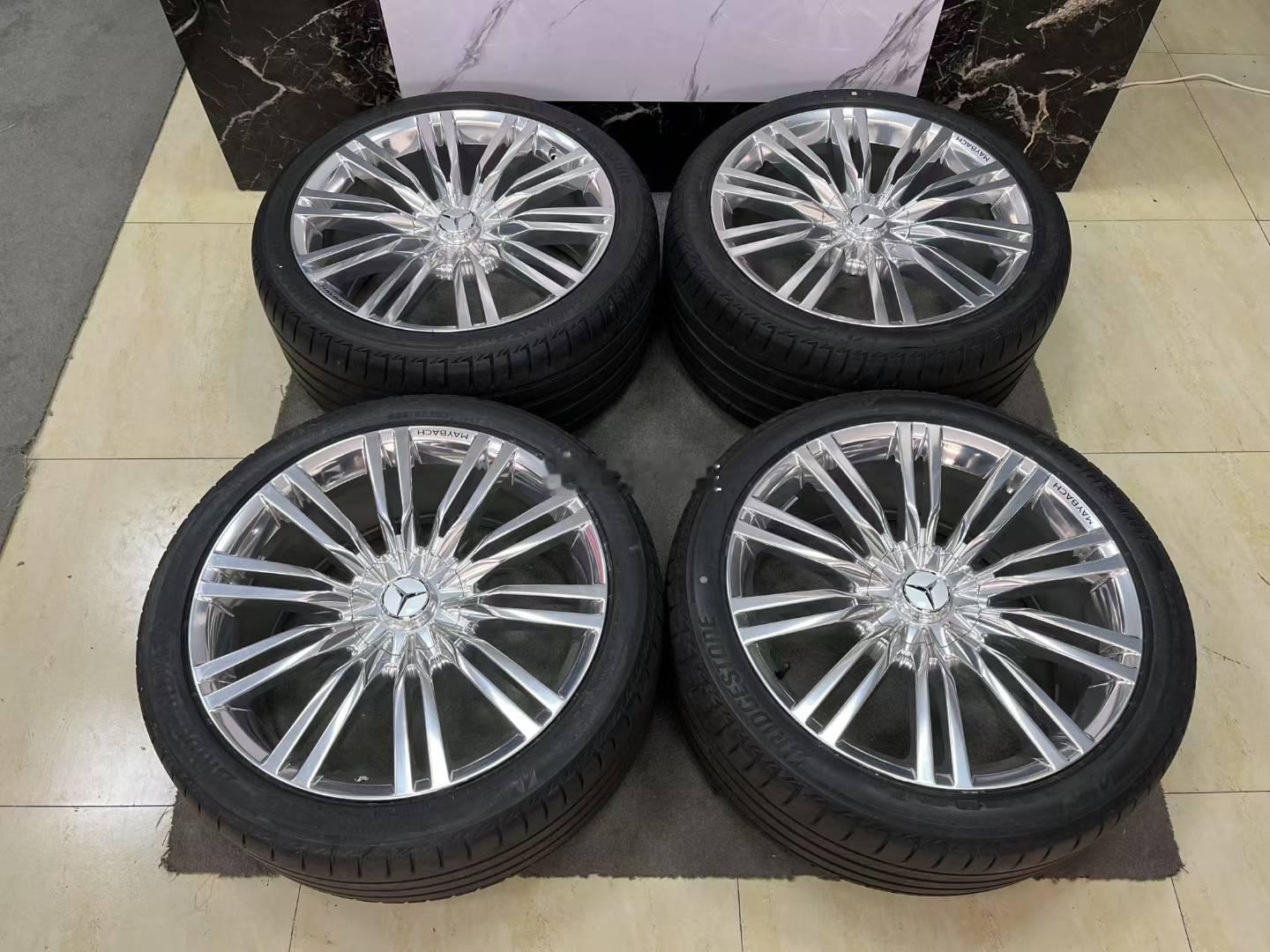 迈巴赫s580原厂20寸轮毂轮胎新车拆下999新 ​​​