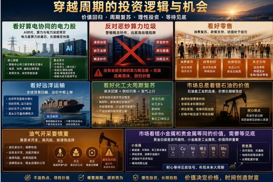 穿越当前周期，聊聊接下来的投资逻辑

市场风格正在悄悄切换，一味追高AI、算力题