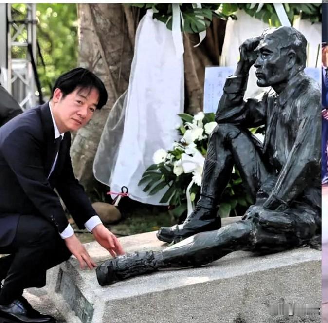 赖清德骨子里对日本极度讨好，献媚。这种卑躬屈膝的行为，被日本人也看不上，更被所有