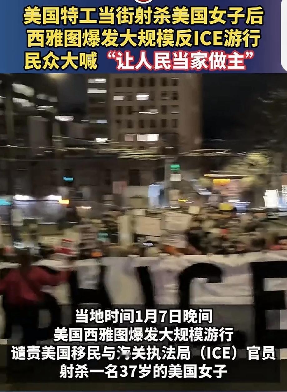 美民众大游行高喊让人民当家做主 美民众大游行高喊“让人民当家做主”，这背后是满满