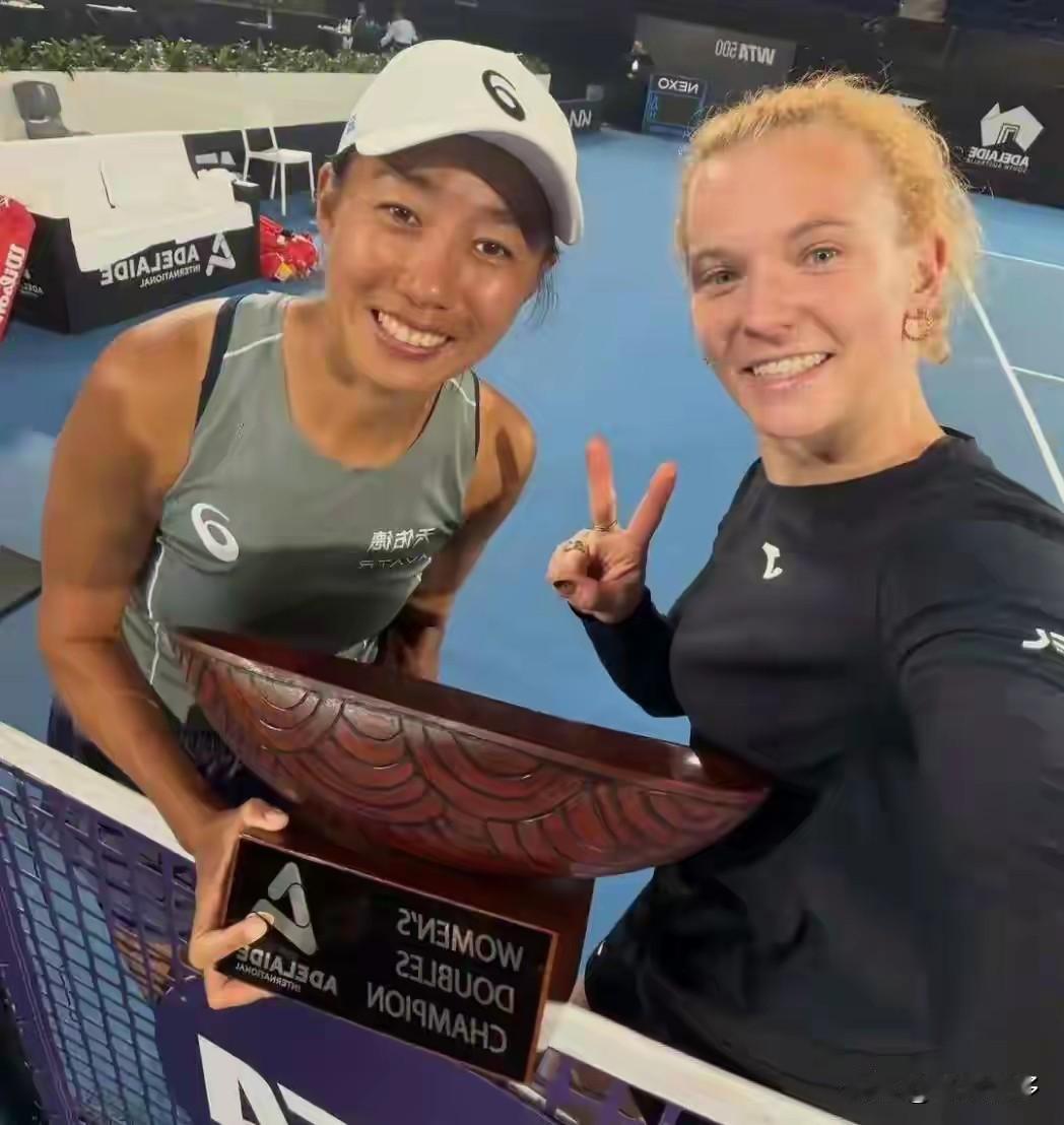 张帅2026年第一冠！张帅帅呆了酷毙了！1月16日，WTA500阿德莱德站女单决