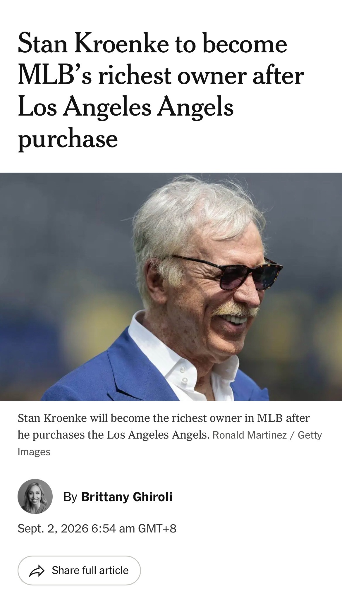 The Athletic ：在英超夏季转会窗关闭的同一天，美国职业棒球大联盟即将