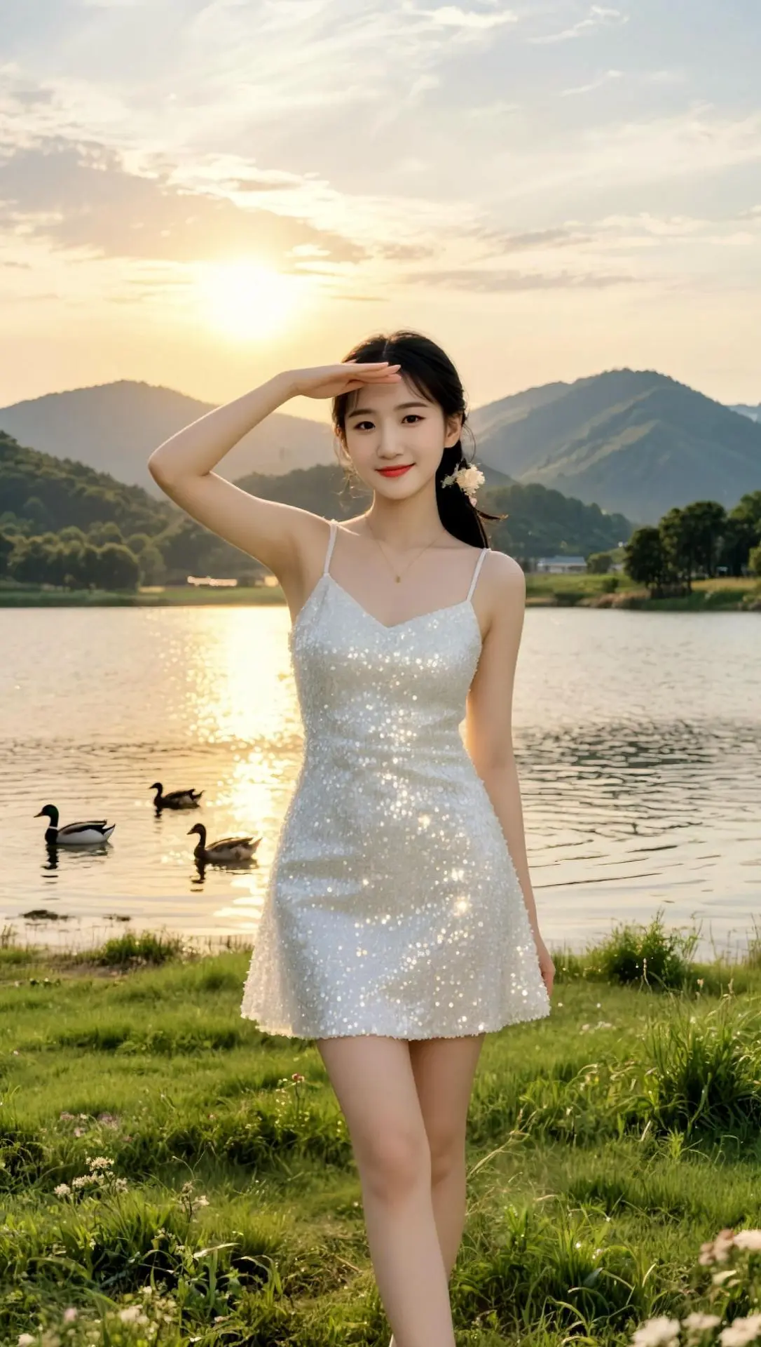 AI湖畔写真 ai创作