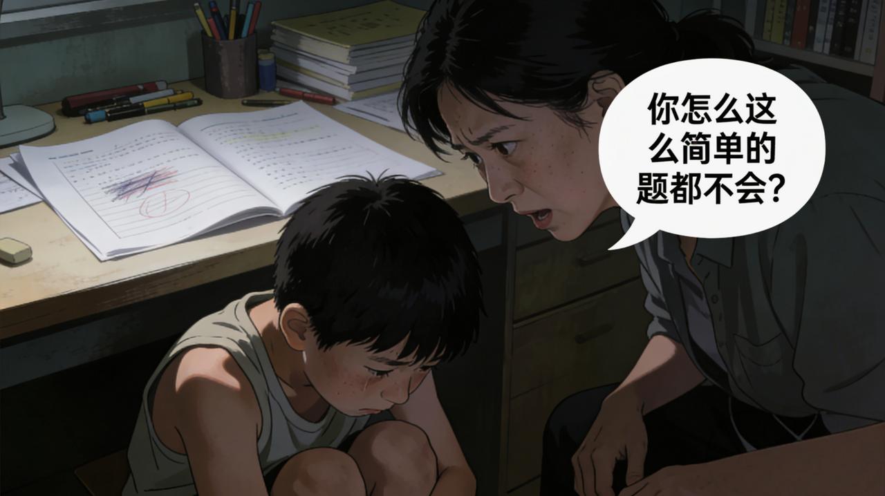每个深夜辅导作业的家长，都曾在情绪边缘踩过线——那些脱口而出的话，可能正变成孩子