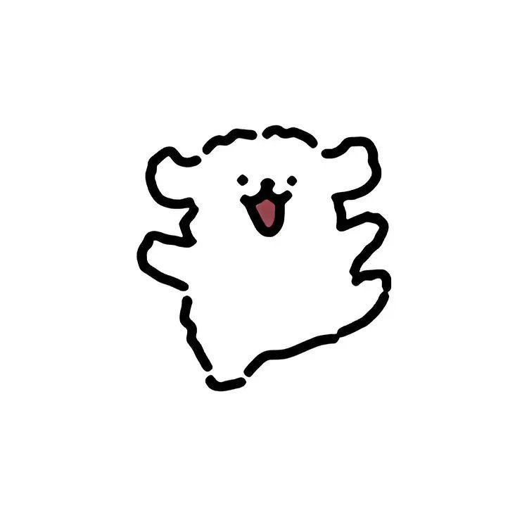 简约小狗头像｜可爱头像｜线条小狗 