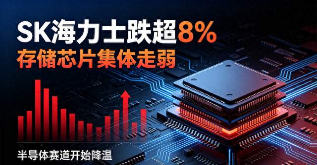 SK海力士跌超8%，存储芯片集体走弱，半导体赛道开始降温