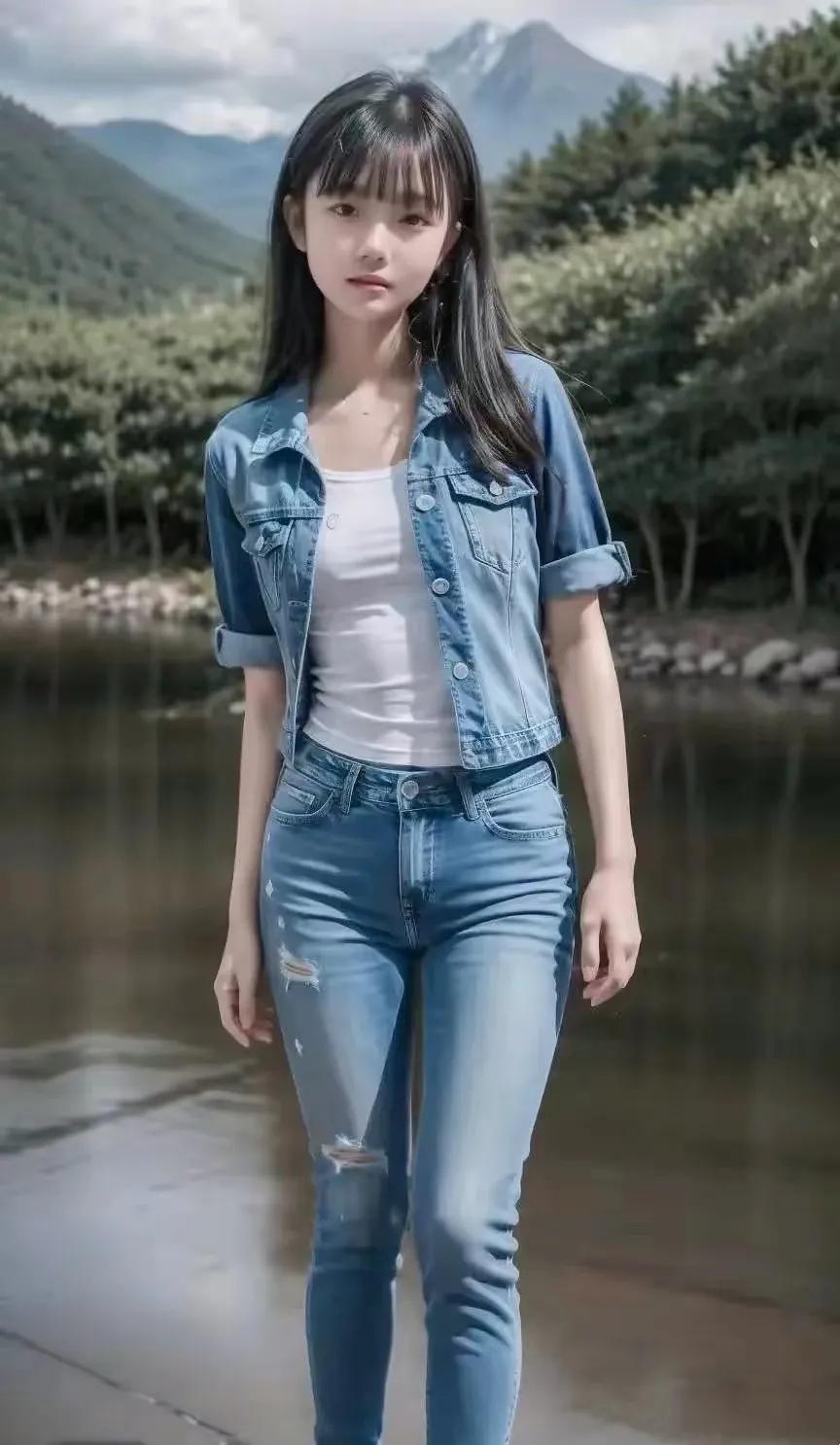青涩且时尚的女孩，走到哪里都是一道靓丽的风景！