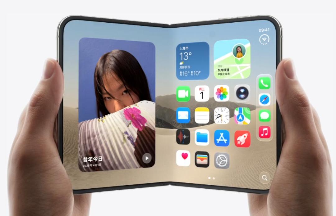 2019年三星发布了第一款折叠屏手机三星Galaxy Fold，时隔七年appl