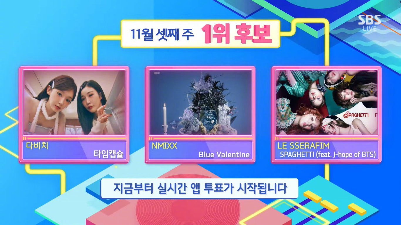 【SBS】今日《人气歌谣》1位候补：