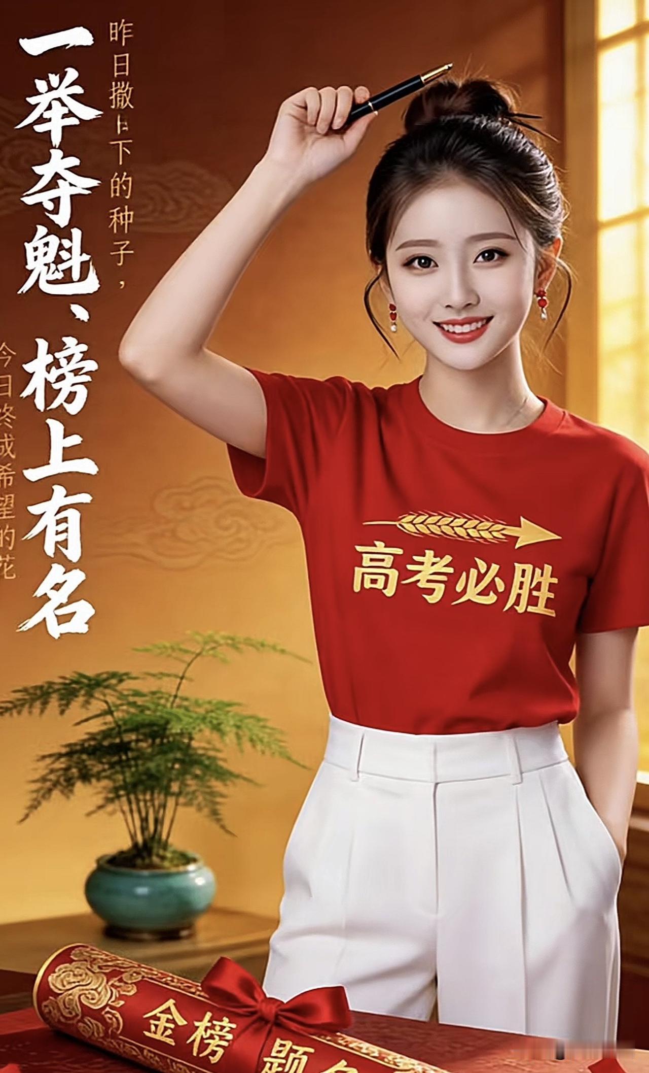 金榜题名在望，高考必胜！🎉💪最高的高考祝福 最硬核高考祝福 古风高考祝福语 