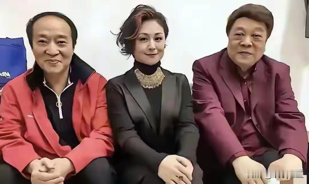 左一牛群，右一赵忠祥，中间这位美女是谁？