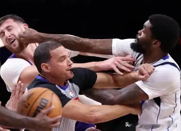 NBA本赛季最大罚单诞生！前几日太阳与独行侠的比赛中，努尔基奇与华盛顿和马绍尔发