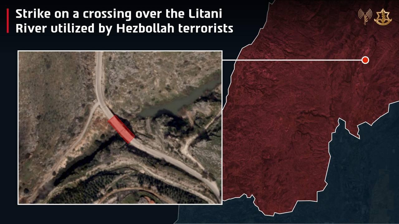 昨夜，以色列国防军突然出手，炸毁了黎巴嫩利塔尼河上一处被真主党用来调动人员、运输