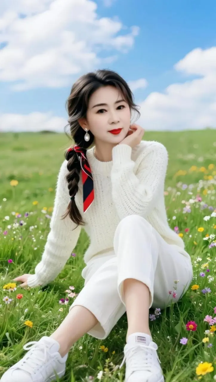 AI草地清新照 随变ai随便玩