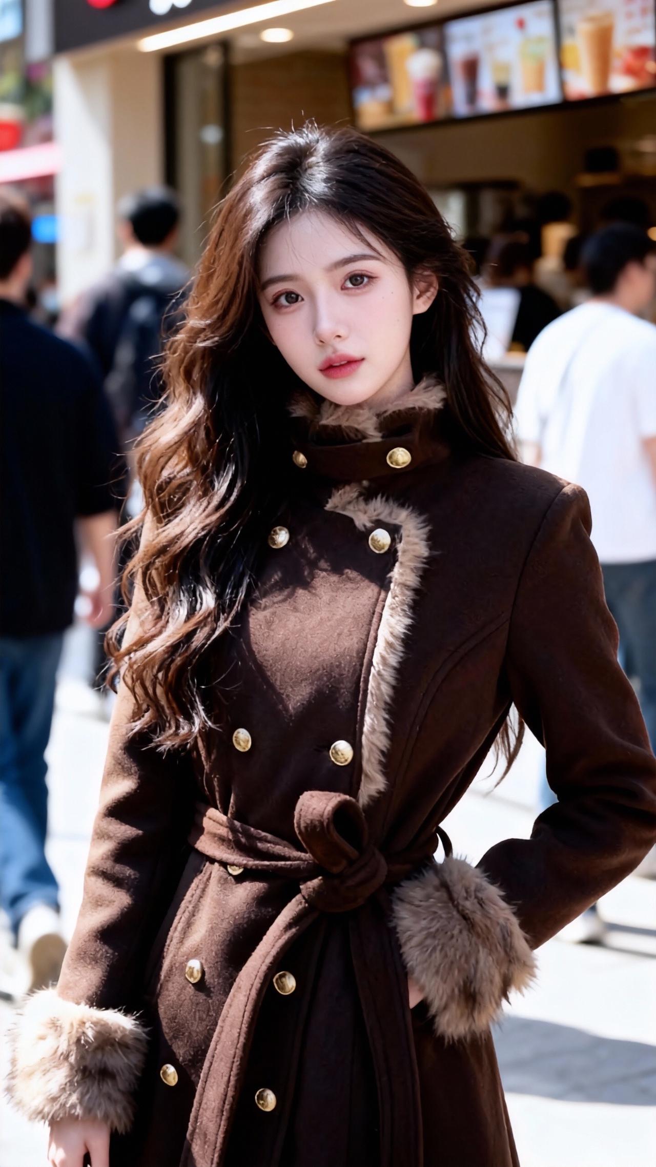 冬季搭配 毛呢大衣 大衣 皮草 小香风