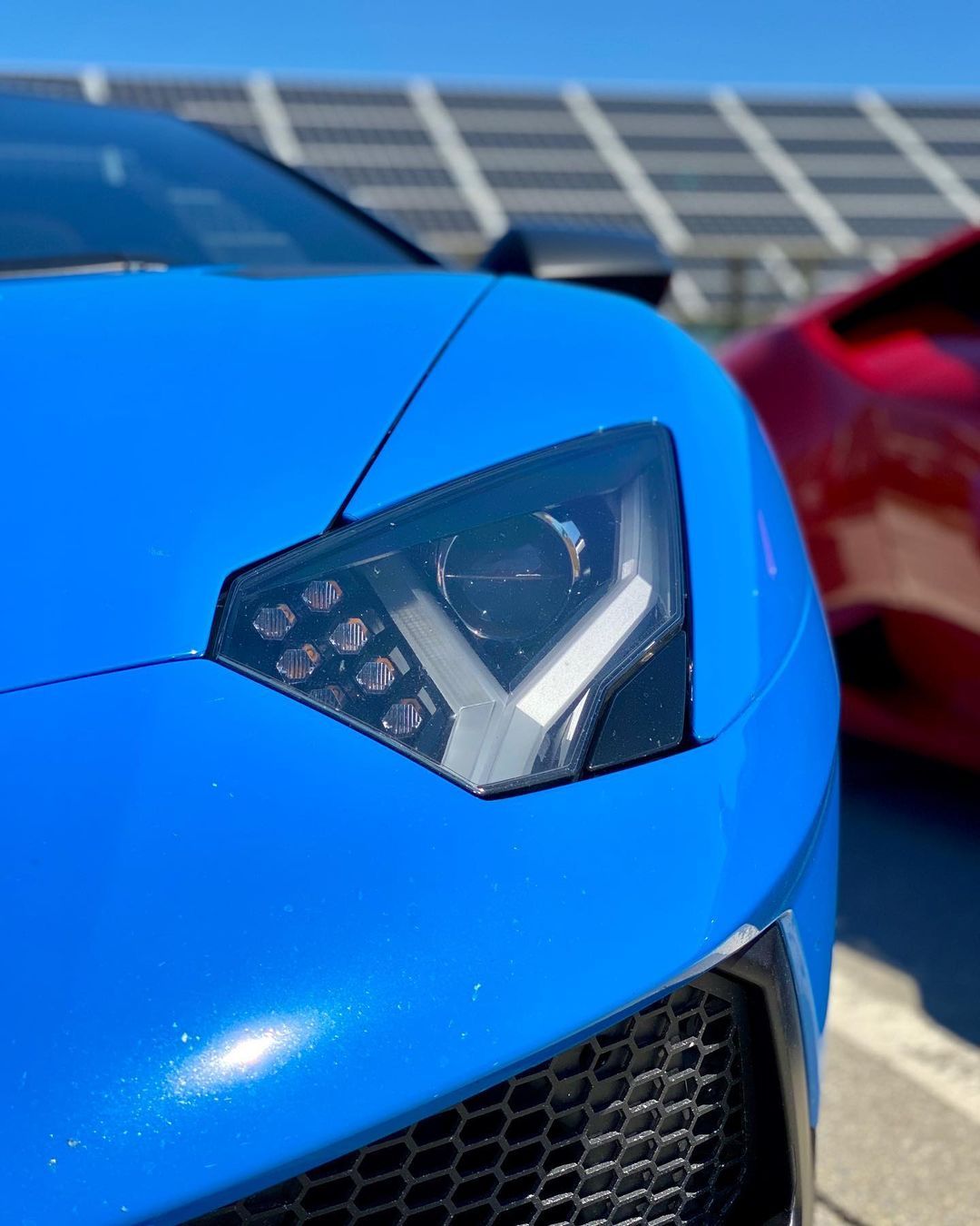 蓝色兰博基尼Aventador SV Roadster [赞] 