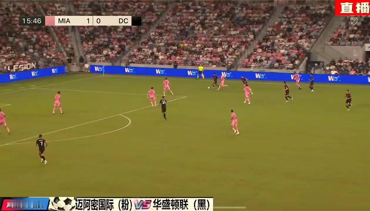 迈阿密国际VS华盛顿特区联，已进1球的苏亚雷斯，第17分钟险些梅开二度，太刺激了！