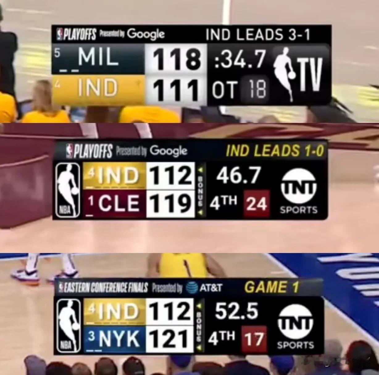 卡莱尔率领的这支步行者真的太神奇了，最后50秒落后7分，NBA近30年所有球队4