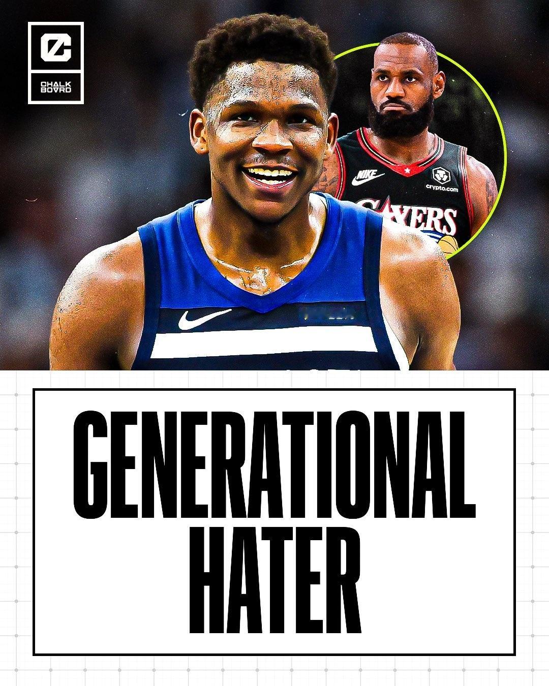 NBA 据报道，勒布朗·詹姆斯曾问安东尼·爱德华兹，如果他不来明尼苏达（与自己联