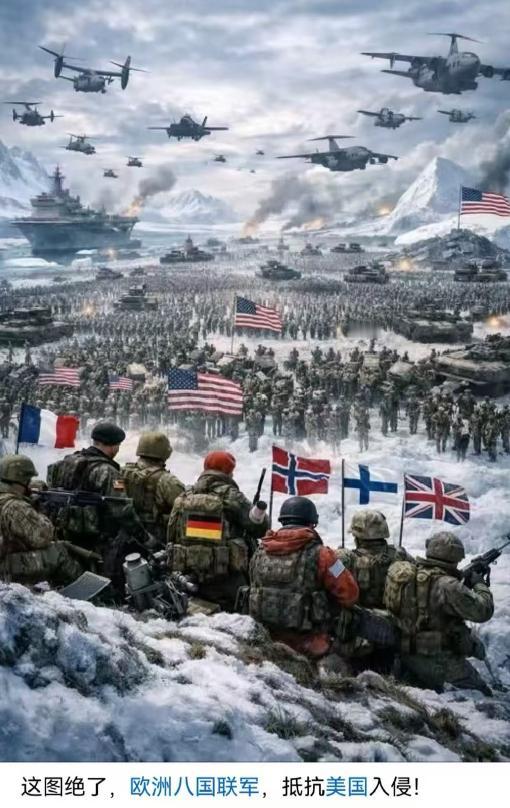 美国基本上，肯定会拿下格陵兰岛！美国哪怕不动武，哪怕就是扩充格陵兰岛美军和军事承