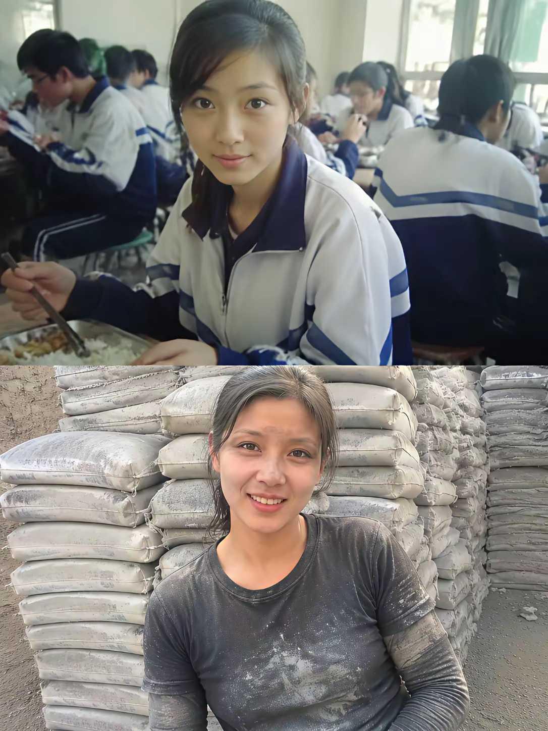 中年人的世界，哪能“容易”。曾经吃不了读书的苦，现在就吃生活的苦。虽为女子，但并