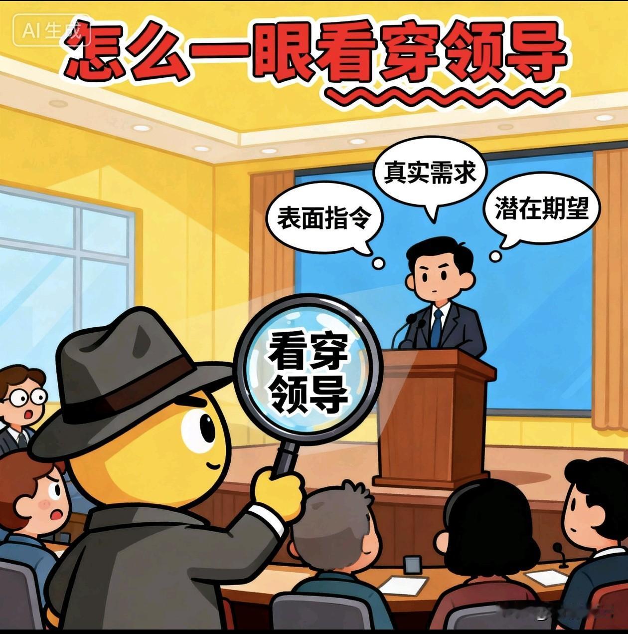 怎么一眼看穿领导？别听他说什么，看他在干什么。  
我干了十年职场，见过太多“人