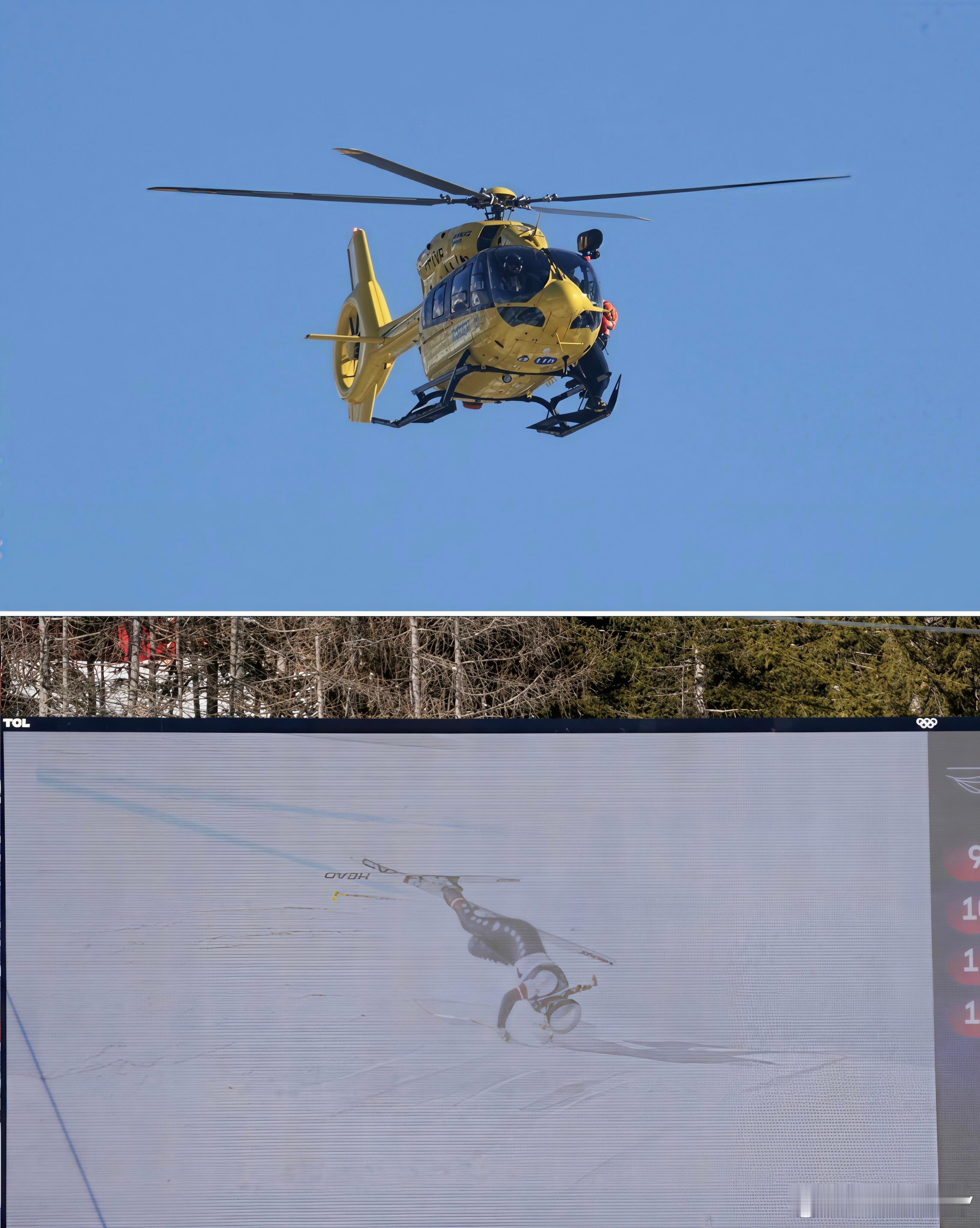 美国滑雪名将林赛·沃恩(Lindsey Vonn)在左膝严重受伤的情况下参赛。于