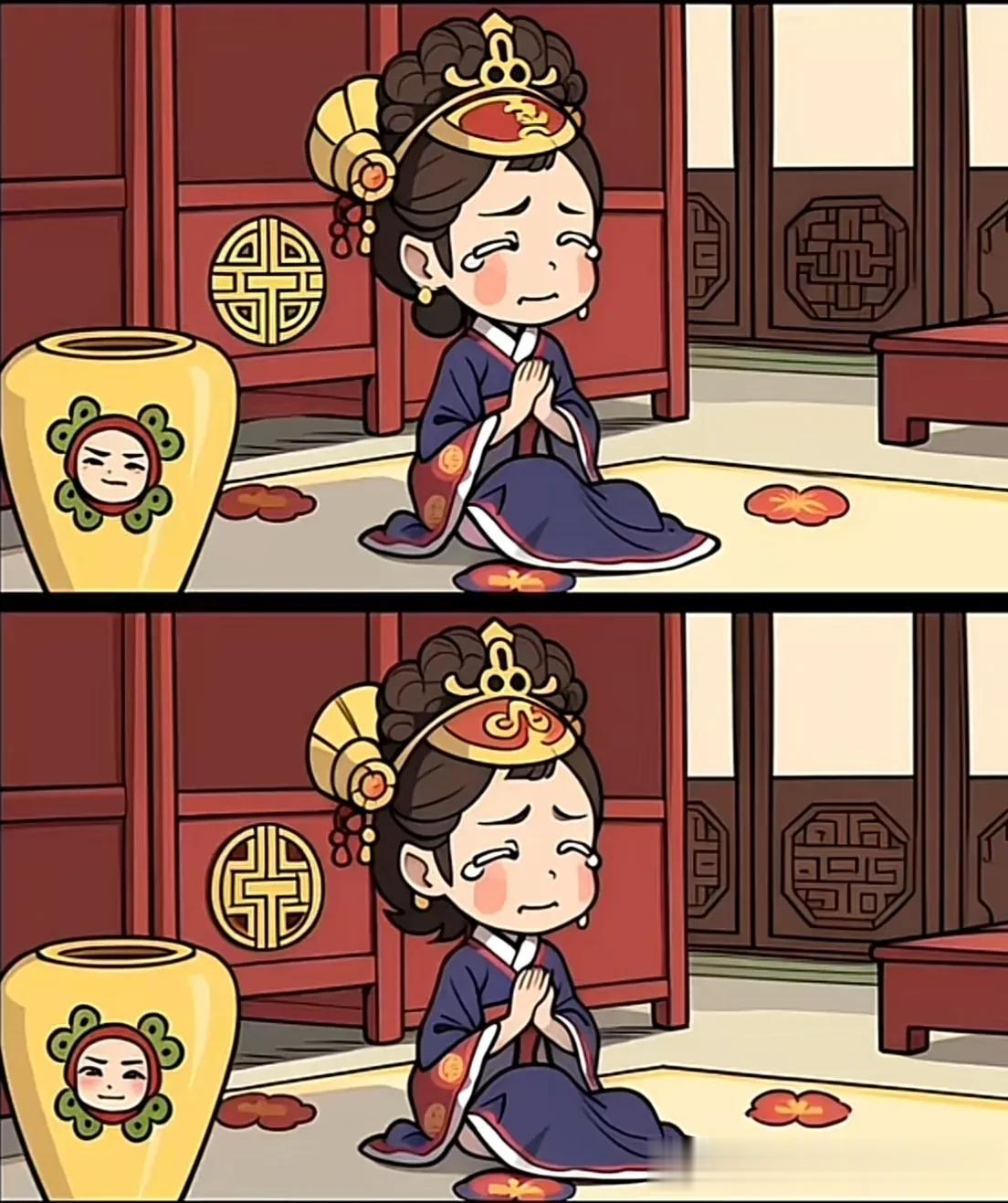 金殿珠帘半卷，绣屏人影孤独
找不同7处找找[灵光一闪]