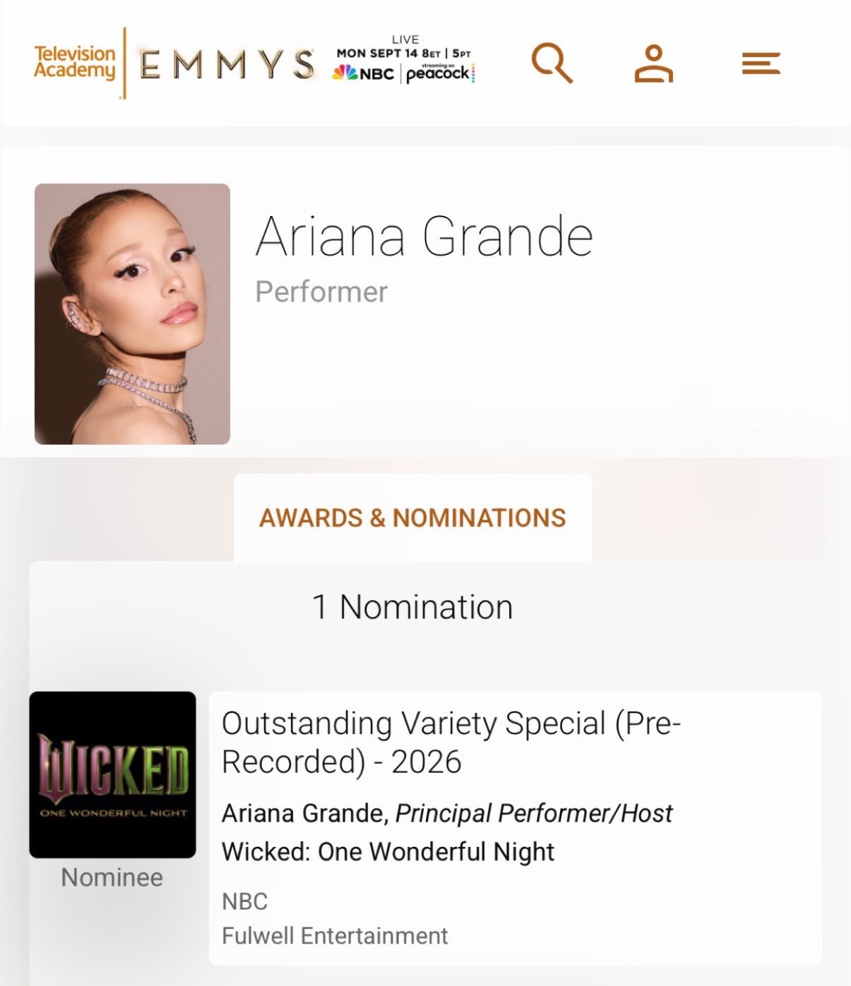 Ariana Grande 正式成为奥斯卡、艾美、格莱美奖获得/提名者，EGOT