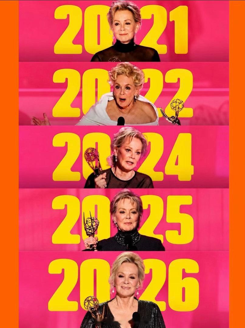 绝望写手女主，Jean Smart6年五座艾美奖最佳女主，她的事业在70岁开始腾
