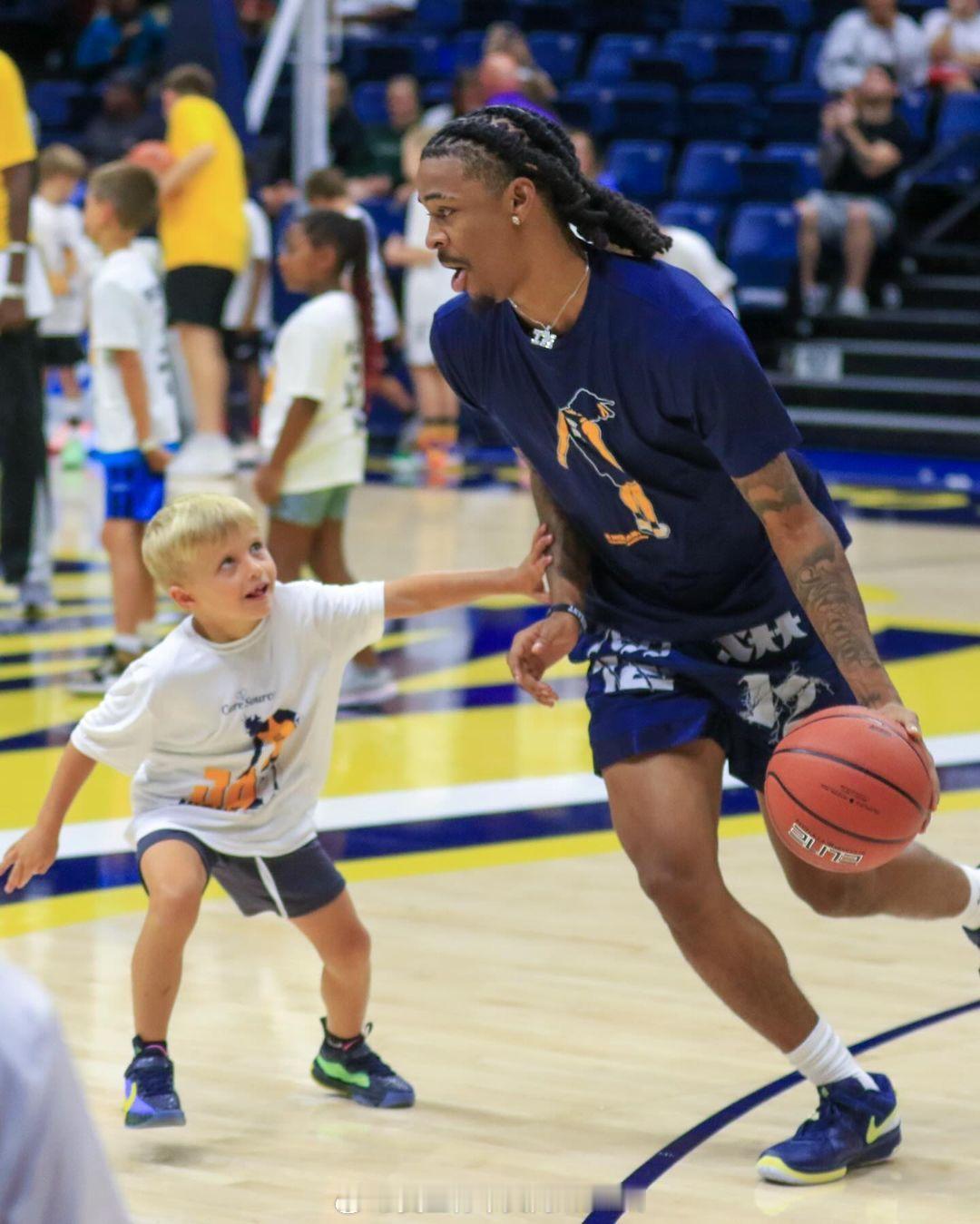 Gone Camp' with 12 ⭐️莫兰特训练营！💥#莫兰特##孟菲斯灰