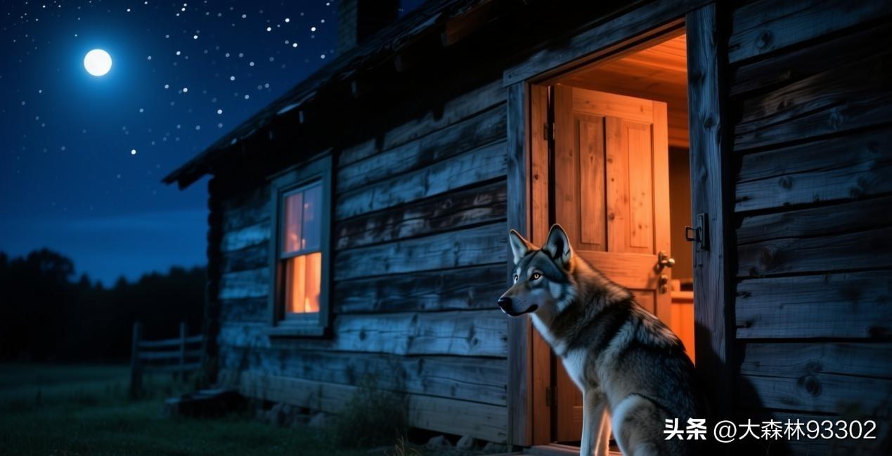 深夜，一只饥肠辘辘的狼溜到了农户窗下，准备伺机觅食，忽听屋内女人声嘶力竭地训斥孩