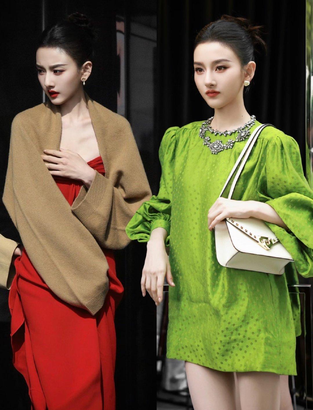 宋祖儿大红大绿宋祖儿绿野仙踪vs红玫瑰，两套都很美！